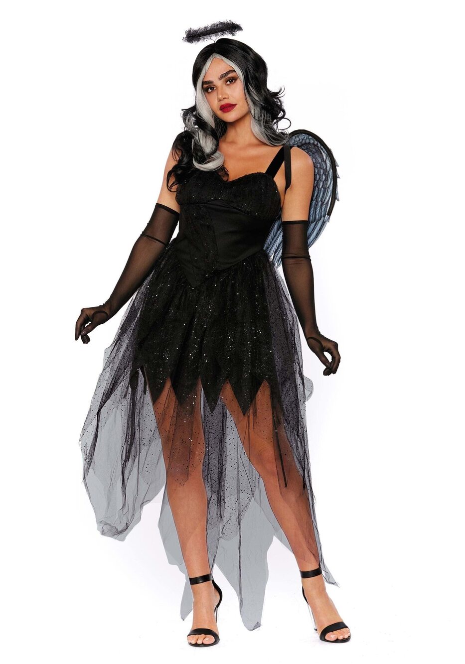 6488 Fallen Angel Costume Large Black